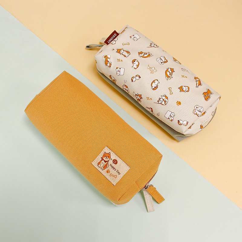 Chai Zhizhu / double-layer large pencil case - Toiletry Bags & Pouches - Nylon Orange