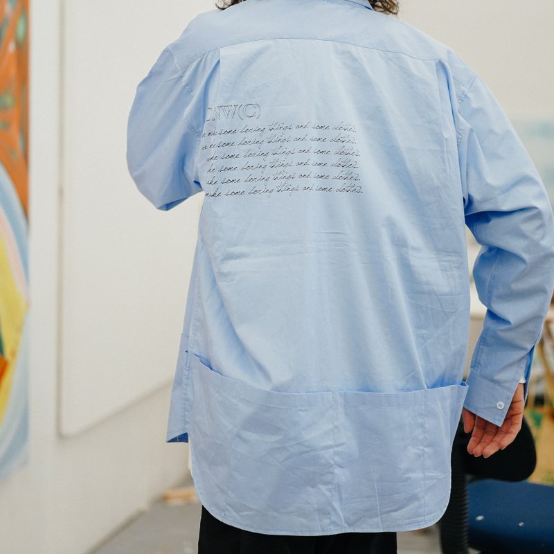 多口袋純色寬松長袖襯衫 基礎款日系休閒襯衣 - 男襯衫/休閒襯衫 - 棉．麻 多色