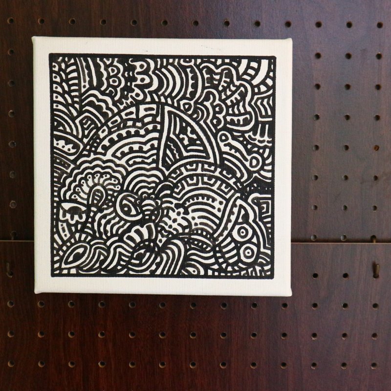 【Kappako‧draw】Hand-painted - totem NO.7 - กรอบรูป - สี สีดำ