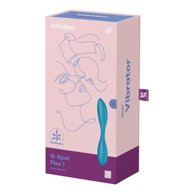 G-spot Flex 1 Multi Vibrator - สินค้าผู้ใหญ่ - ซิลิคอน สีน้ำเงิน