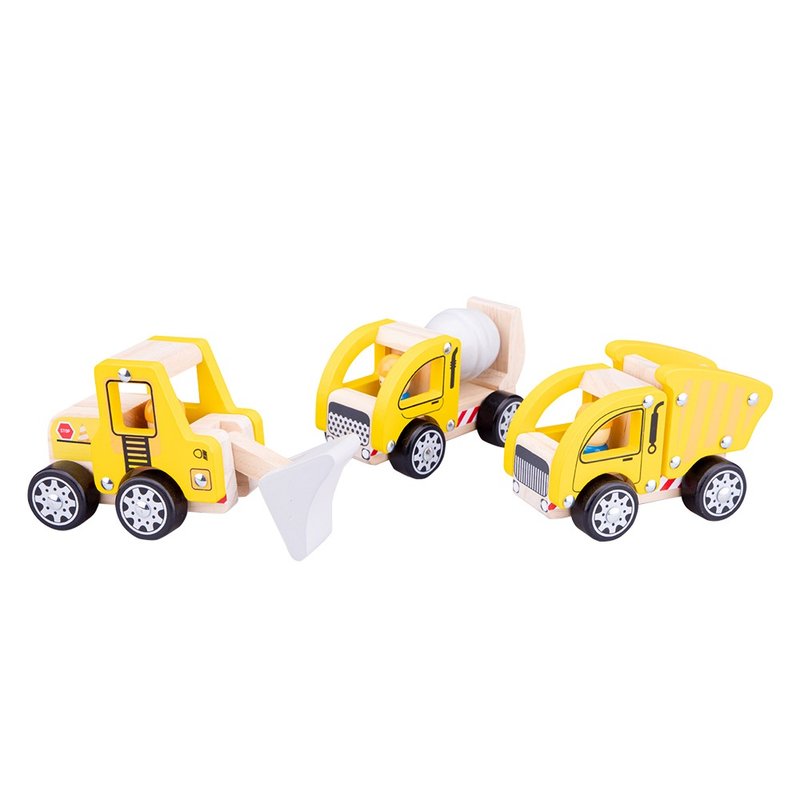 [Netherlands New Classic Toys] Construction site truck companion-11948 - ของเล่นเด็ก - ไม้ 