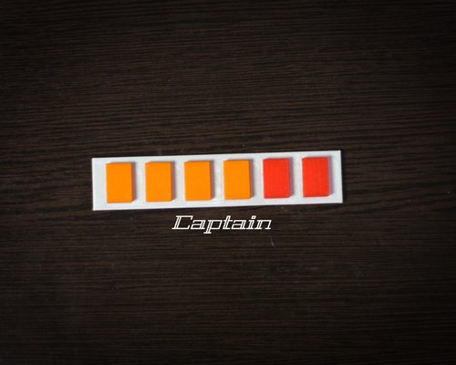 スターウォーズ　帝国将校ランクバッジ ランクバッジ 将校 陸軍 |スター・ウォーズ帝国将校隊バッジ