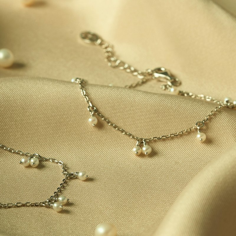 果實 珍珠純銀手鍊 - 手鍊/手環 - 純銀 