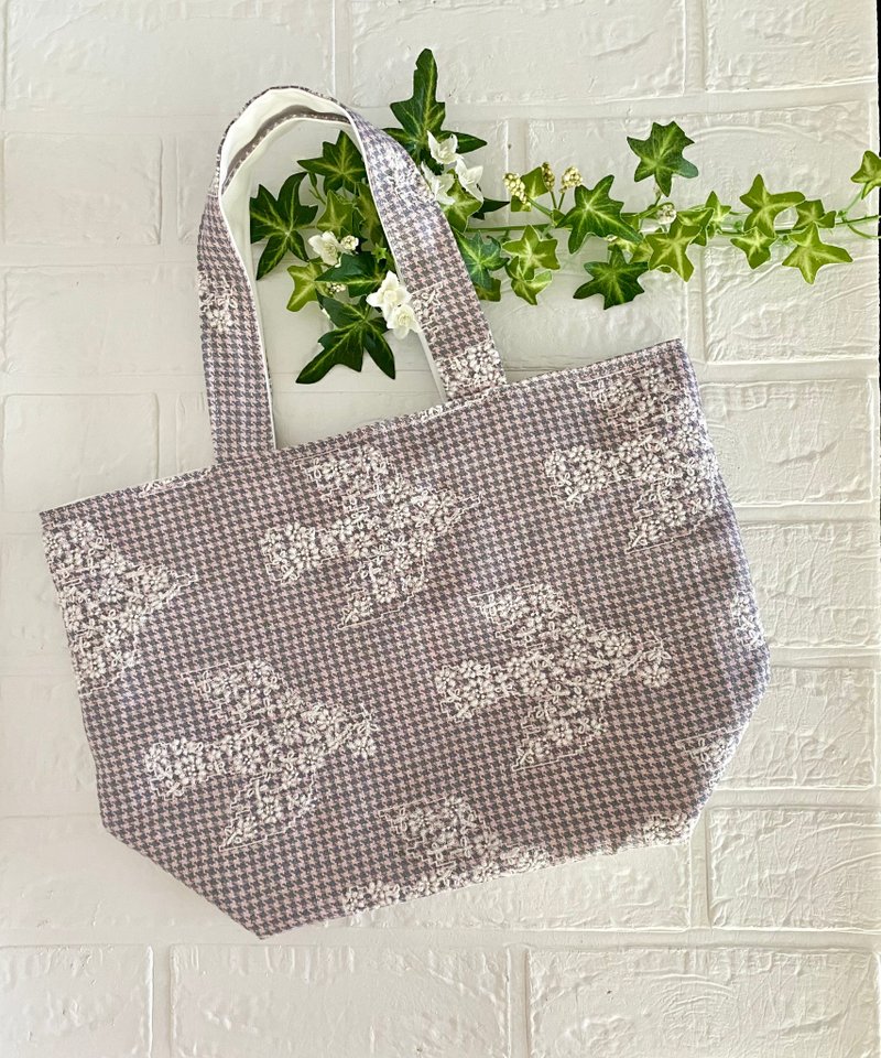 Mina Perhonen Tote Bag Medium Bird Minaperhonen - Handbags & Totes - Cotton & Hemp 