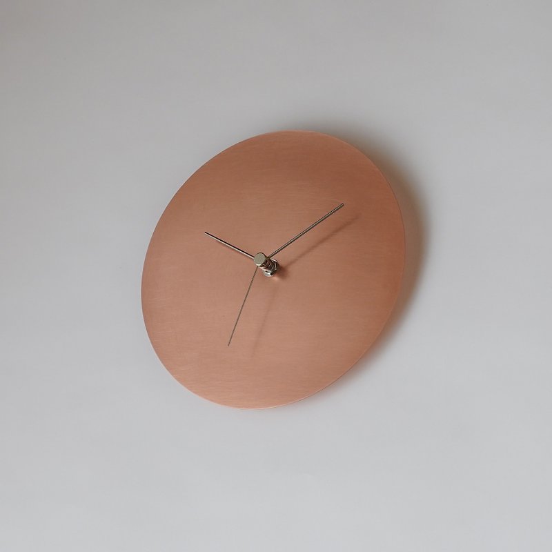 【受注製作】壁掛け時計 タイプ2 / 銅 - 時計 - 銅・真鍮 ピンク