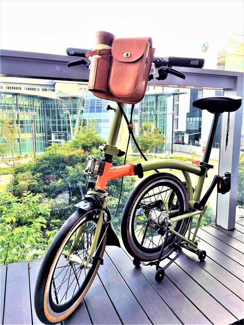 多功能皮革自行車配件 // 皮革自行車包 // Brompton // Pikes - 腳踏車/滑板/周邊 - 真皮 