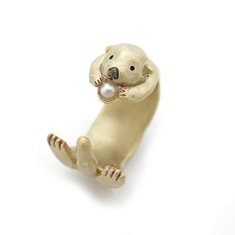 Racoon sea otter ring / ring RN094 - General Rings - Other Metals Gold