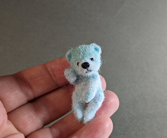 Teddy bear.Christmas.Collectible miniature,ooak,cute stuffed