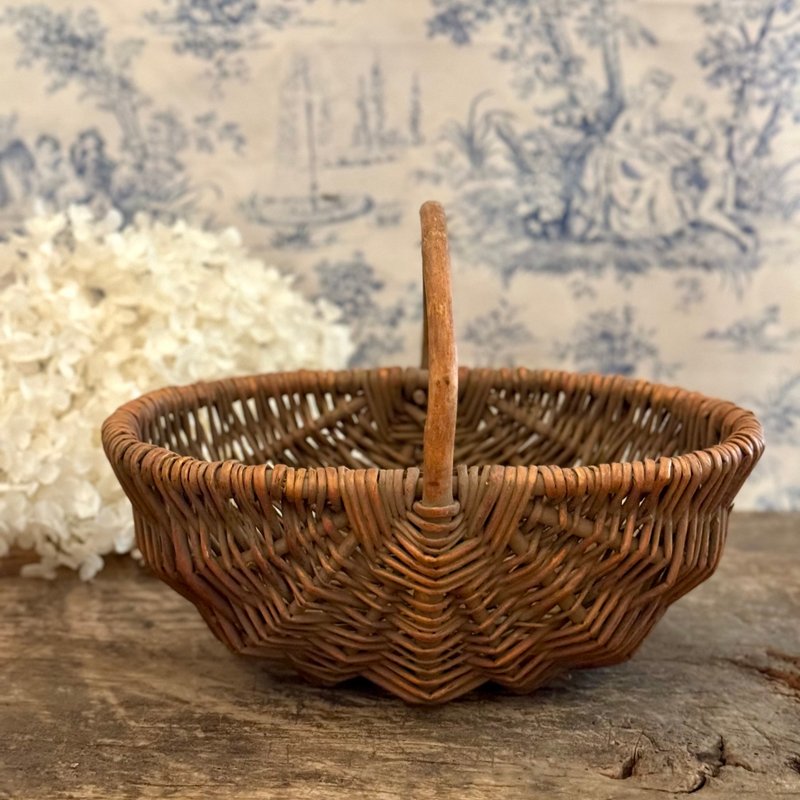 40583-迷人南法風籐籃Charming South French style basket - 居家收納/收納盒/儲物盒 - 其他材質 
