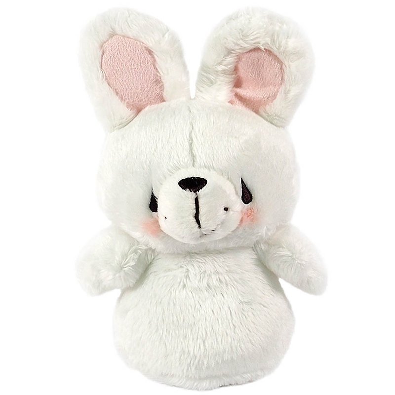 Tumbler/Rabbit Fluffy Bear【Hallmark-ForeverFriends Fluffy-Tumbler Series】 - ตุ๊กตา - วัสดุอื่นๆ ขาว