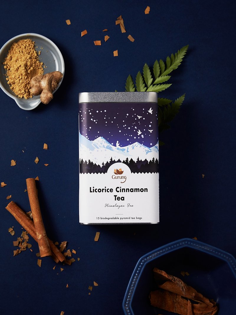 食材 健康食品・サプリメント ブルー - Organic Licorice Cinnamon Tea － UK Great Taste Award