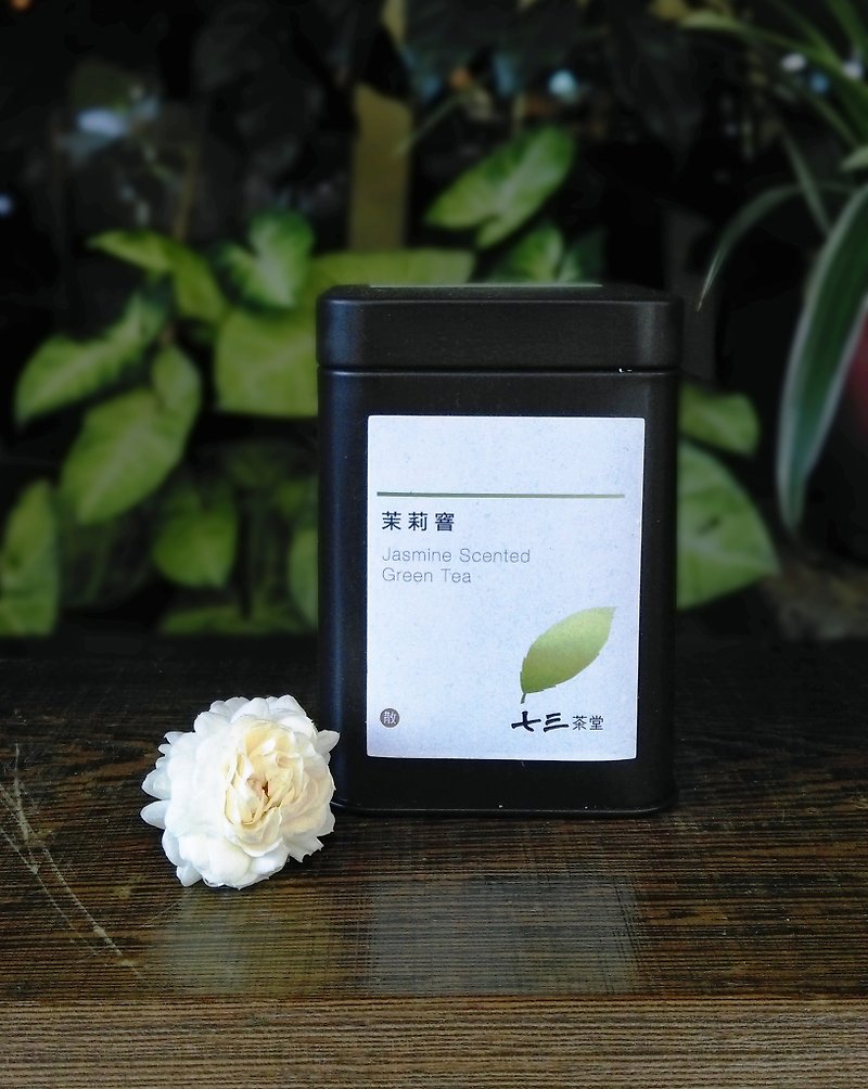 [Seven three flower dye - jasmine scent] tea bag / small tin cans -7 into - ชา - โลหะ สีดำ