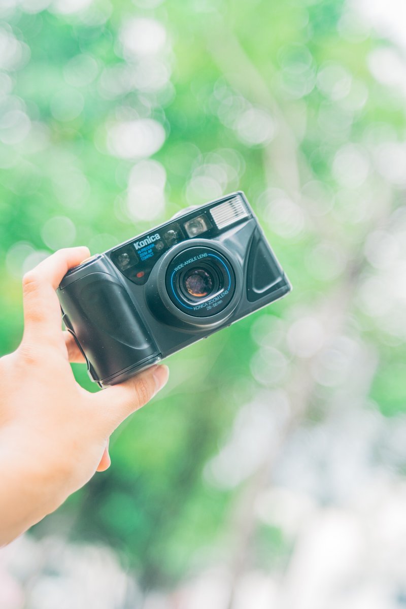 Konica Z-UP 28W 底片相機 傻瓜相機 廣角28mm 變焦 自動對焦 - 相機/拍立得/底片相機 - 其他金屬 黑色