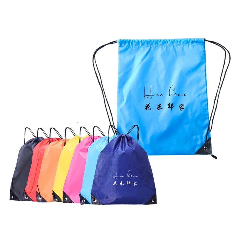 Lightweight drawstring backpack, gift design, light backpack, environmentally - กระเป๋าเป้สะพายหลัง - เส้นใยสังเคราะห์ หลากหลายสี