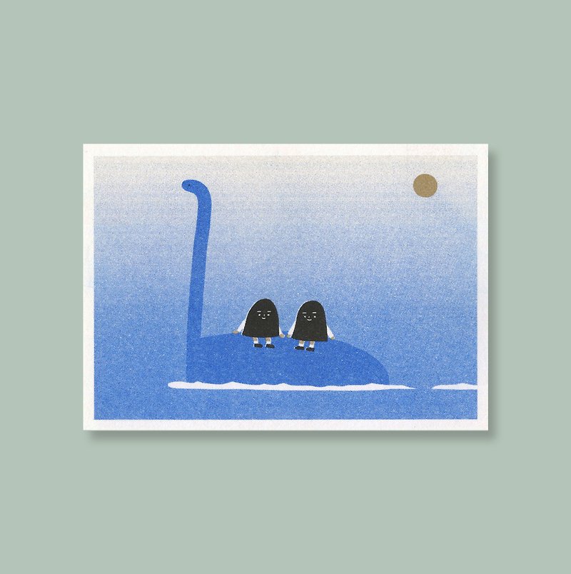 Moon/Riso Postcard - Cards & Postcards - Paper Green