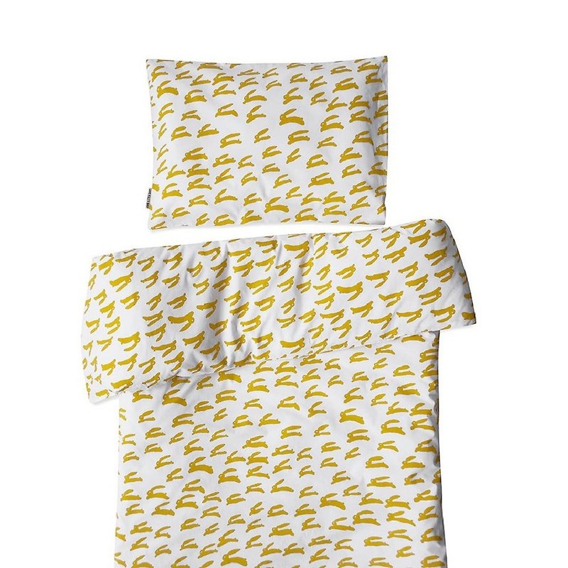 有機棉被套組 – RABBIT BED SET - 床包/寢具 - 棉．麻 黃色