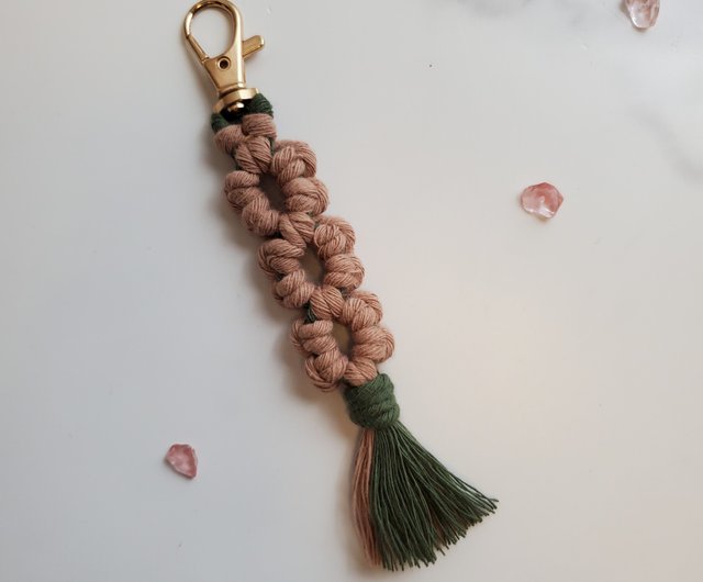 Unrivale Hand-woven key ring ornaments [Macrame keychain] - Shop CHRIS Art  Studio Keychains - Pinkoi, chanel bag ornaments