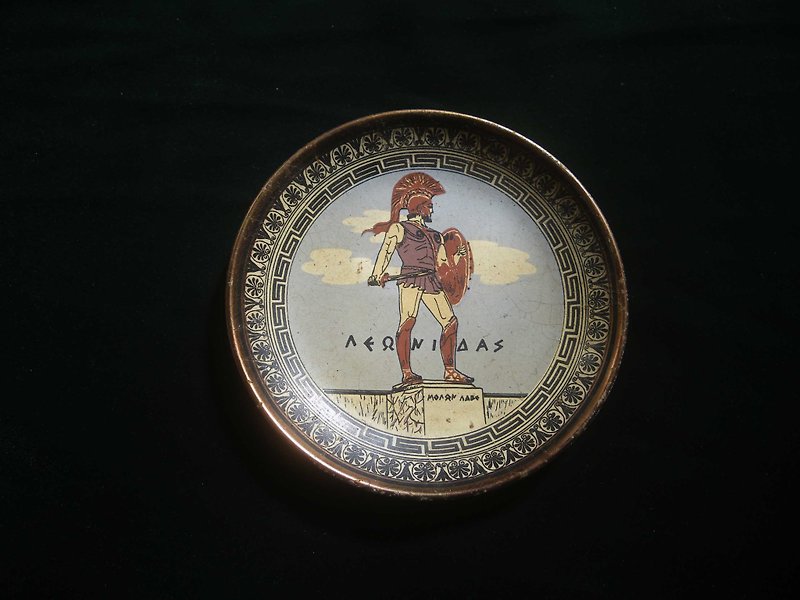 [昔]初期のグレコローマン戦士の吊り皿の装飾品 - 置物 - その他の素材 
