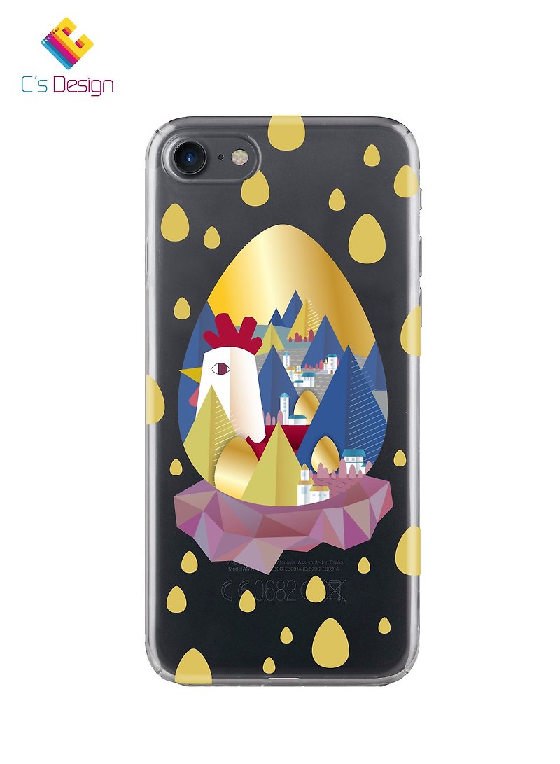 Long Golden Egg Chicken Samsung iPhone X XR Plus MAX Mobile Shell Phone Case Phone Case - เคส/ซองมือถือ - พลาสติก สีเหลือง