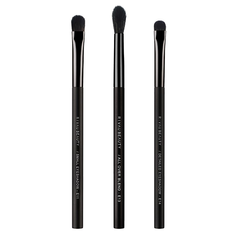 Black Collection - Beginner Eyeshadow Brush Set - อุปกรณ์แต่งหน้า/กระจก/หวี - ขนแกะ สีดำ