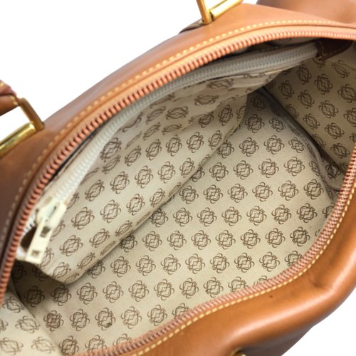 日本直送 名牌中古包 】LOEWE ロエベ ハンドバッグ ブラウン