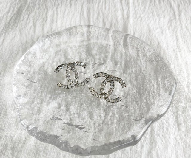 日本直送 名牌中古包 】CHANEL シャネル ピアス シルバー ココ