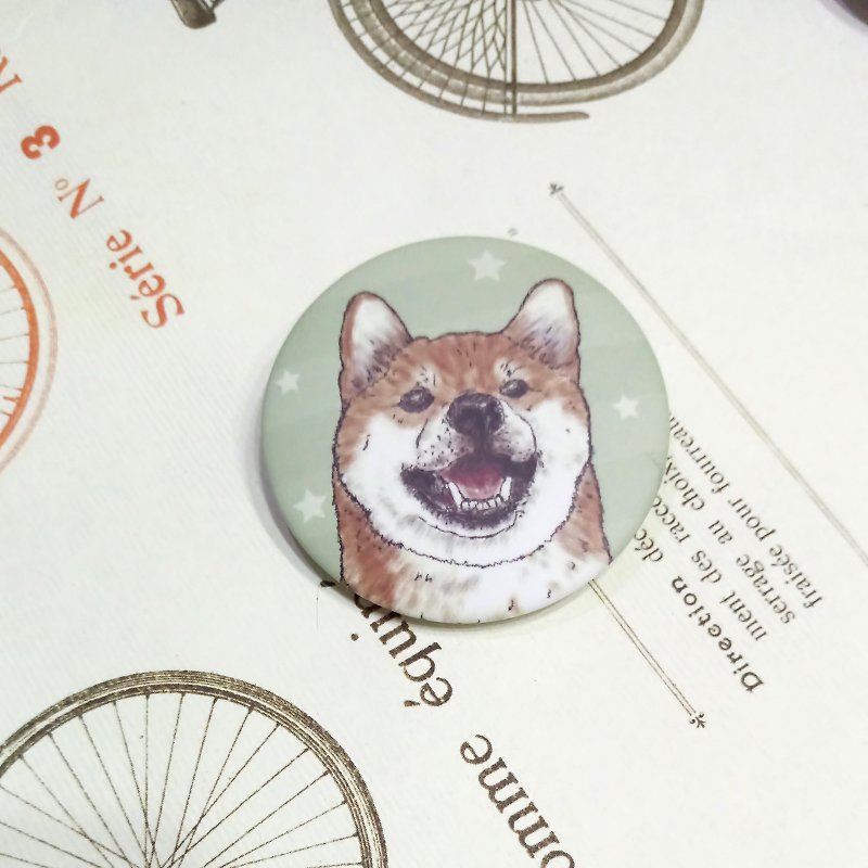 Magnet brooch (optional 3) ~ Shiba Inu - Magnets - Other Metals 