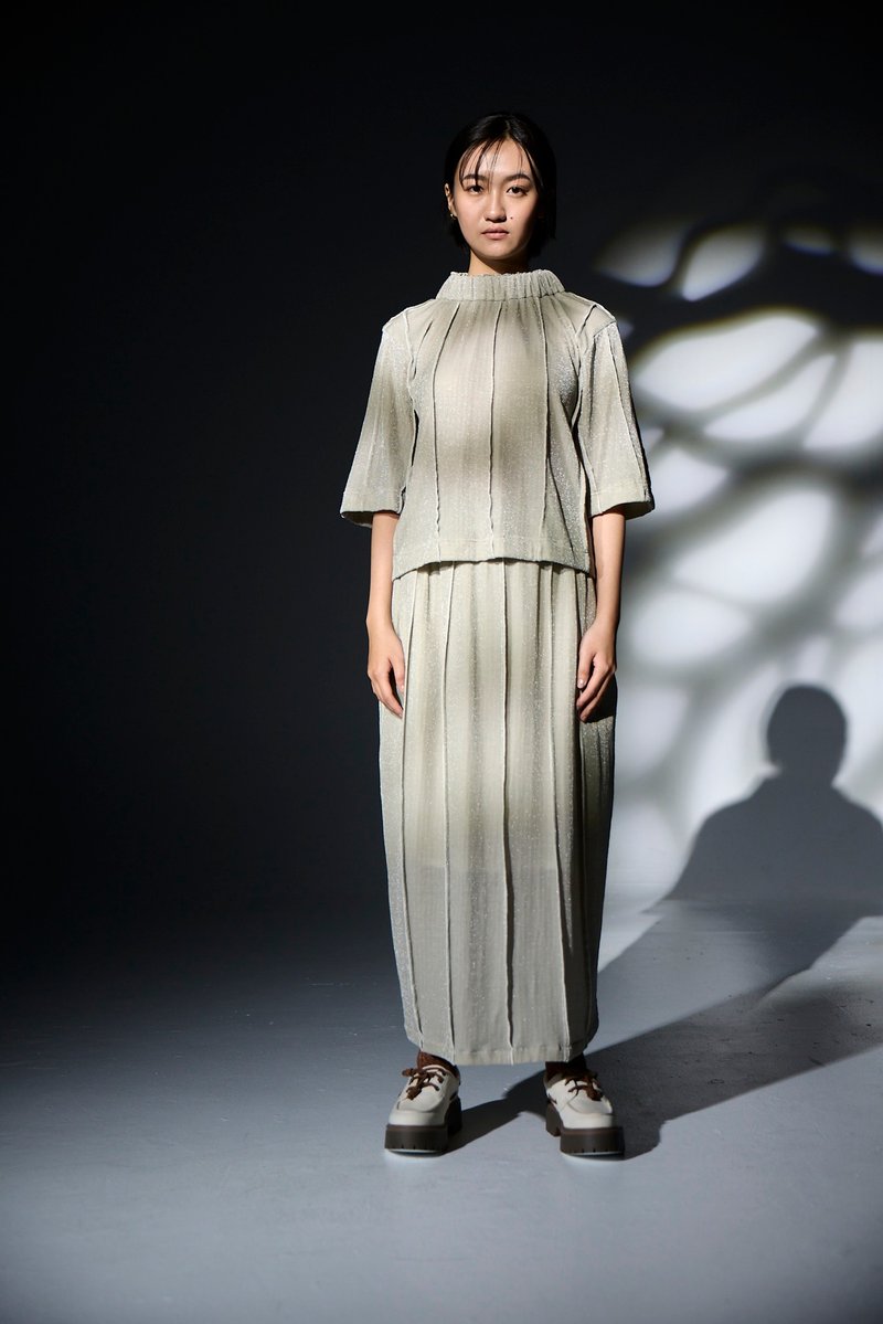 條條鬆緊長裙 - 裙子/長裙 - 其他材質 