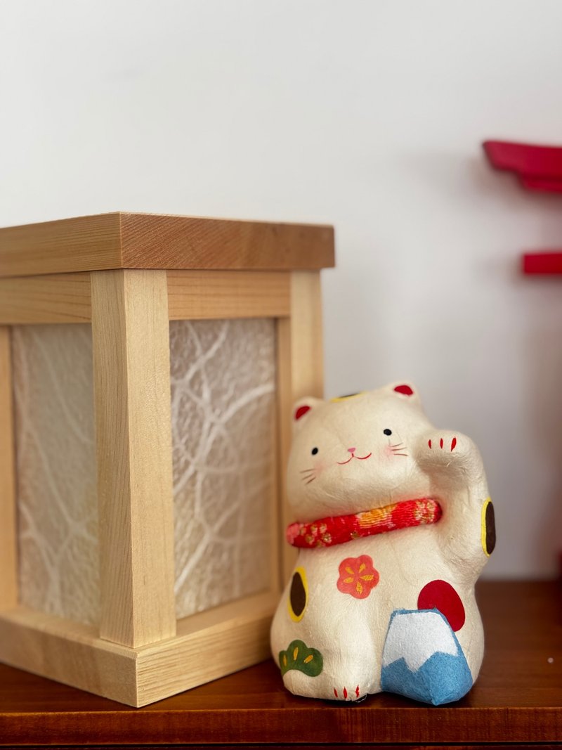龍虎作 | 和紙富士山招財貓 - 擺飾/家飾品 - 紙 