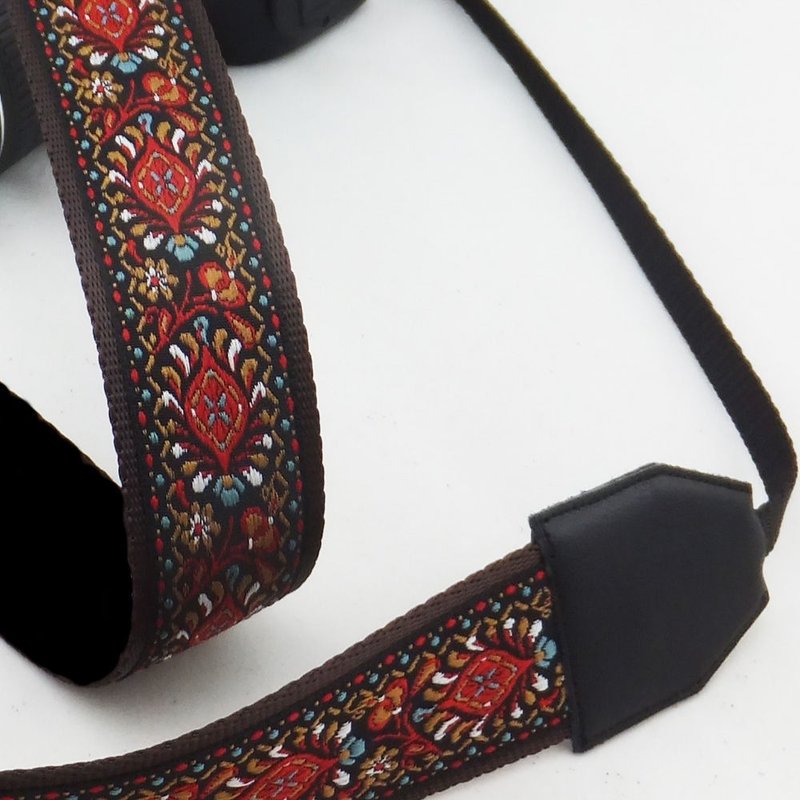 客制礼物 可绣名字 刻字相机肩带 背带 真皮  摄影师 生日礼物045 - 相機背帶 - 真皮 黑色