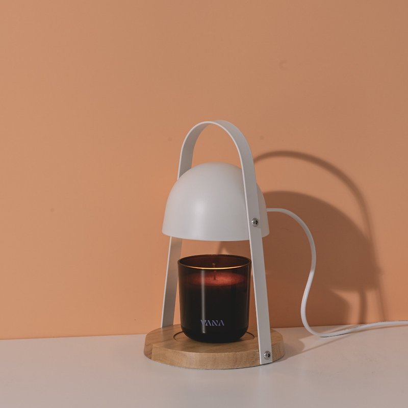 VANA Candle Warmer  - Nordic Dome Simplistic White - โคมไฟ - โลหะ ขาว