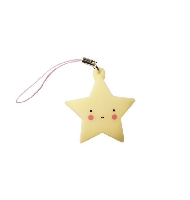 A Little Lovely Company - Heal Pink Star Charm - Items for Display - Plastic Yellow