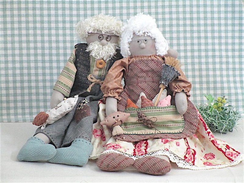 wonderland22 Handmade cloth doll sweet potato grandpa - ตุ๊กตา - ผ้าฝ้าย/ผ้าลินิน 
