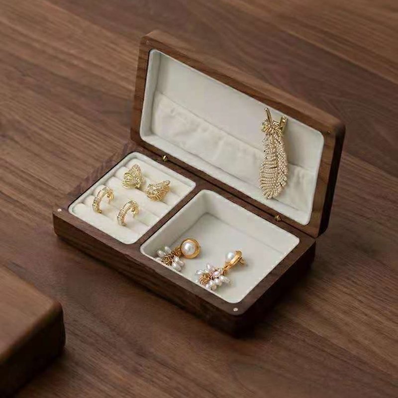 Wooden Jewelry Box  Walnut & Cherry - กล่องเก็บของ - ไม้ 