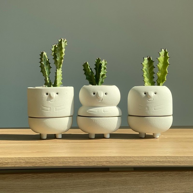 Ceramic plant pot PP-02 - 花瓶/花器 - 陶 