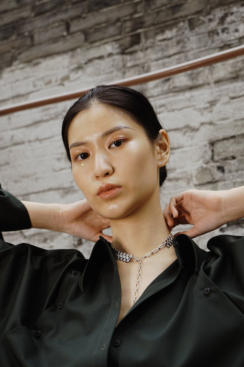 Elenaor 系列 錶鏈頸鏈/項鏈 銀鈀金 - 項鍊 - 銅/黃銅 銀色