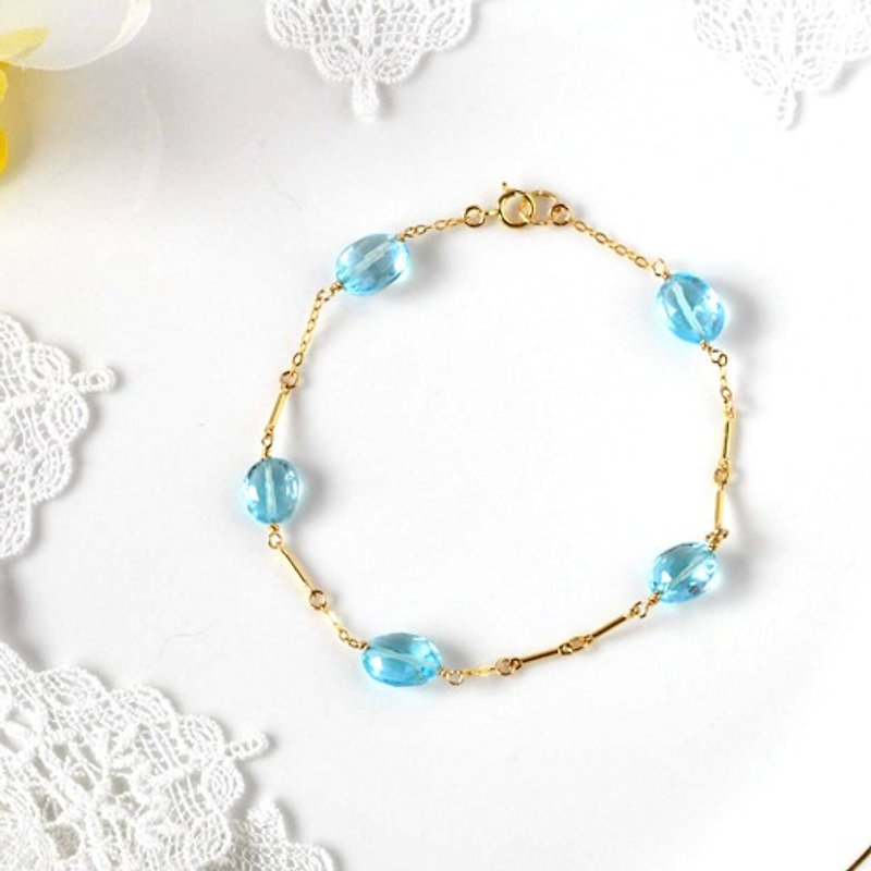 Precious Natsuzora Blue/Blue Topaz Bracelet - Bracelets - Gemstone 