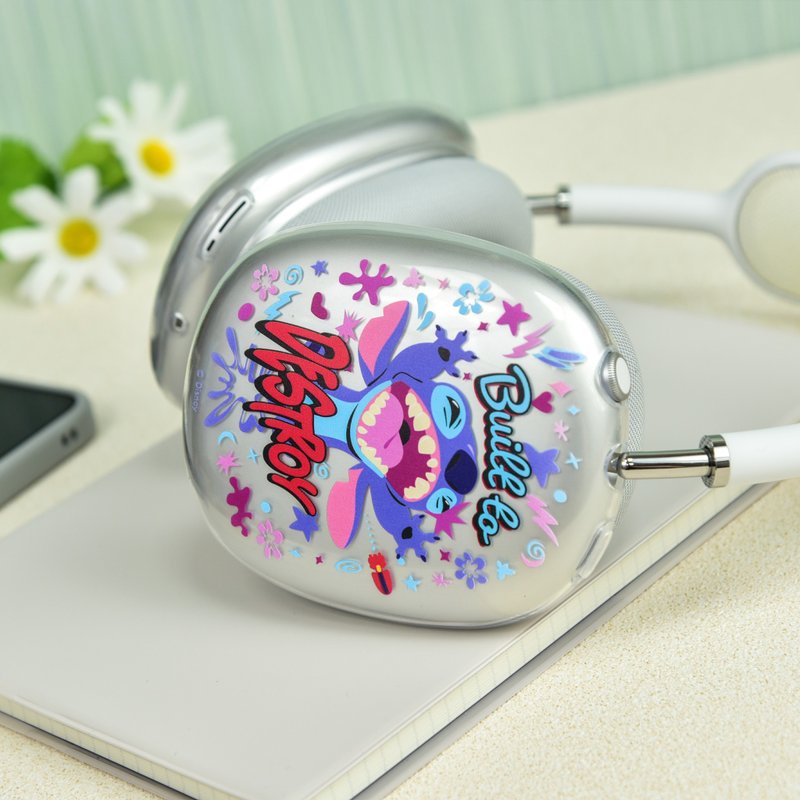 史迪奇系列耳機保護套 For AirPods Max - AirPods/耳機保護套 - 其他材質 藍色