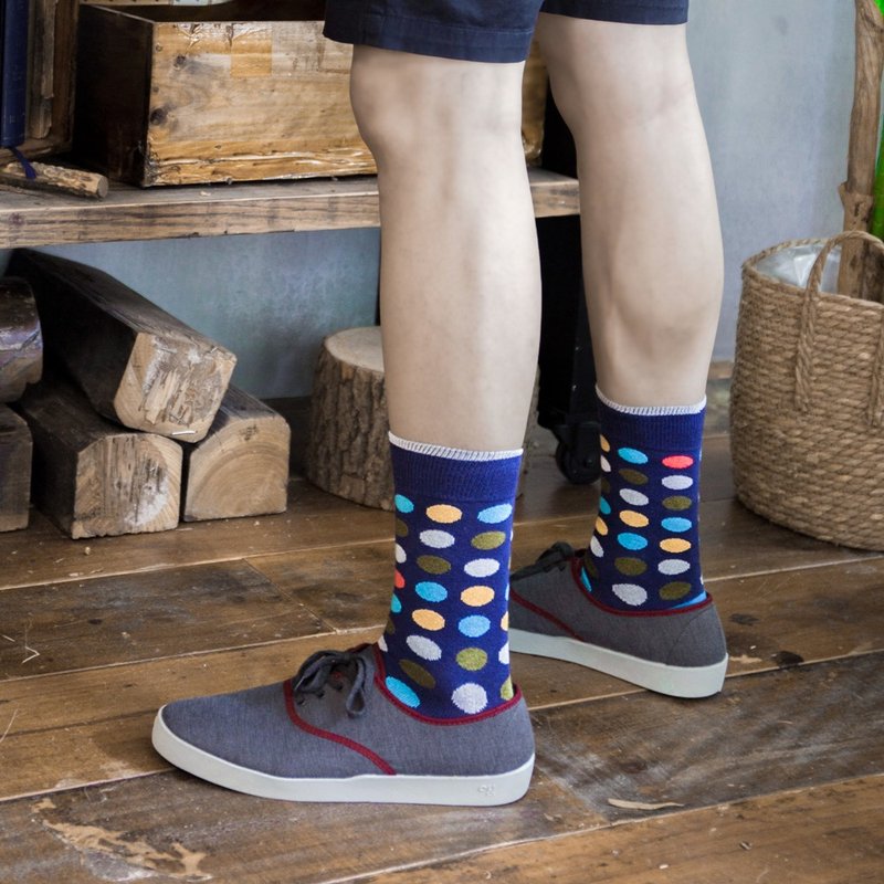 Men's Socks - Déjà Vu - British Design for Stylish Gentlemen - Socks - Cotton & Hemp Multicolor