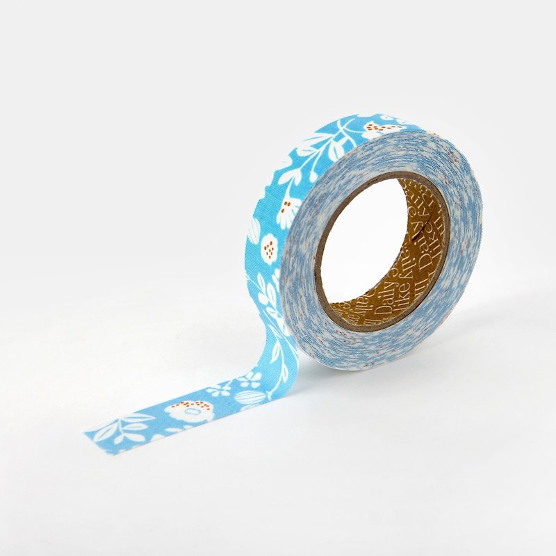 Dailylike single roll cloth handle ribbon-Beach Flower, E2D55460 - อื่นๆ - วัสดุอื่นๆ สีน้ำเงิน