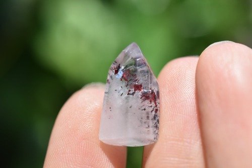 赤い足跡☆レピドクロサイトインクォーツs919 miuzu kikui｜金工