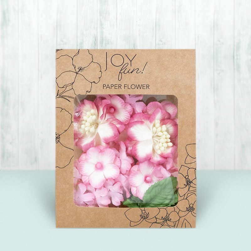 Charming Paper Flower Assortment - Pink