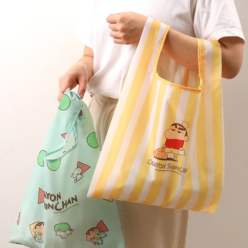 Crayon Shin-chan Eco Bag - Eco-friendly bag, foldable shopping bag, storage bag, handbag - Handbags & Totes - Polyester Multicolor