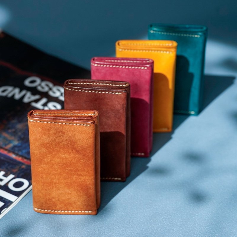 No.11 Card Case【Margot】 - 名片夾/名片盒 - 真皮 藍色