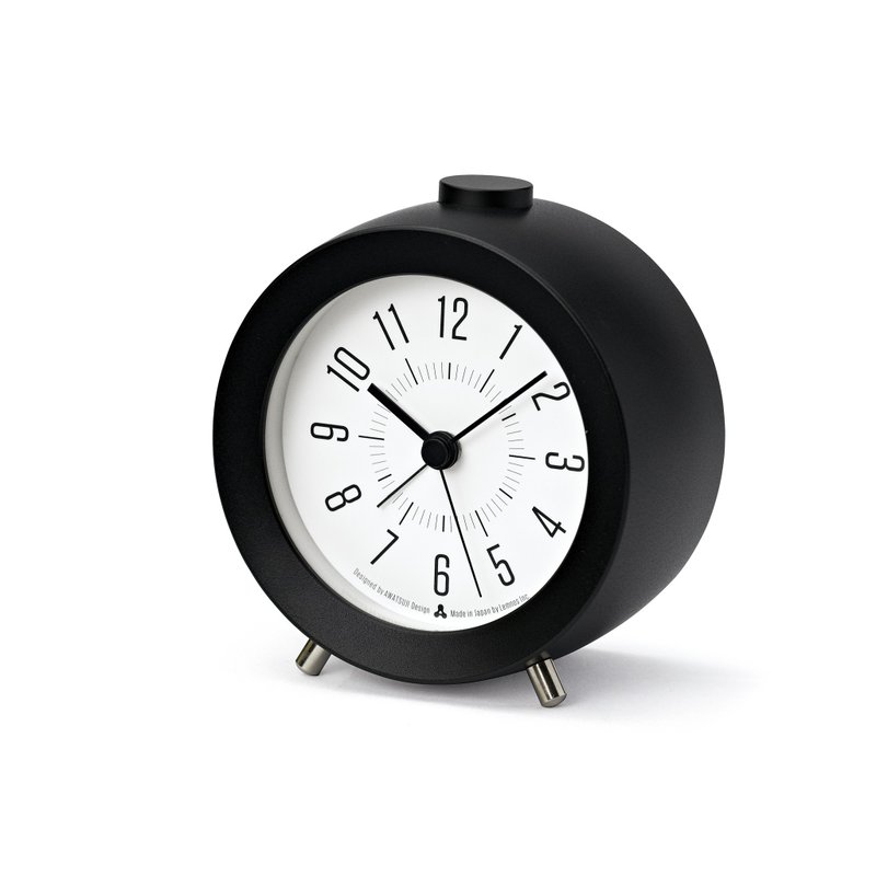 Lemnos JIJI Alarm 鬧鐘 - 黑 - 時鐘/鬧鐘 - 其他金屬 黑色