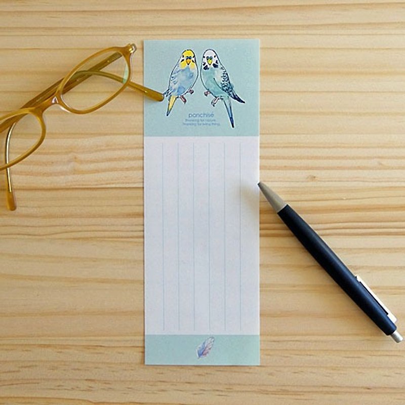 Stroke prescription parakeet - Sticky Notes & Notepads - Paper Blue