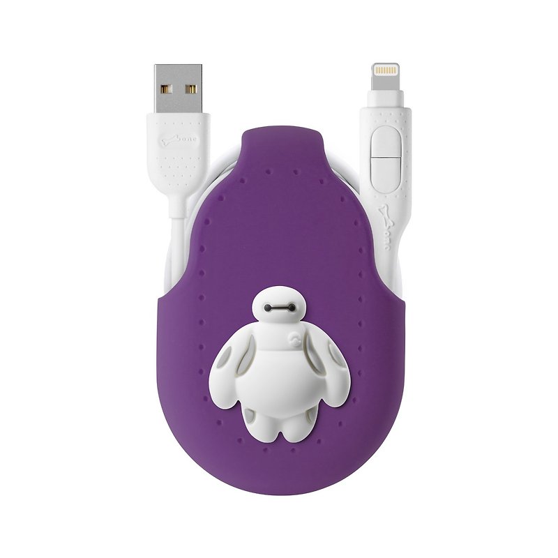 Bone / 2 in 1 double head transmission line charging line dual-use line Android iPhone-cup - Chargers & Cables - Silicone Purple
