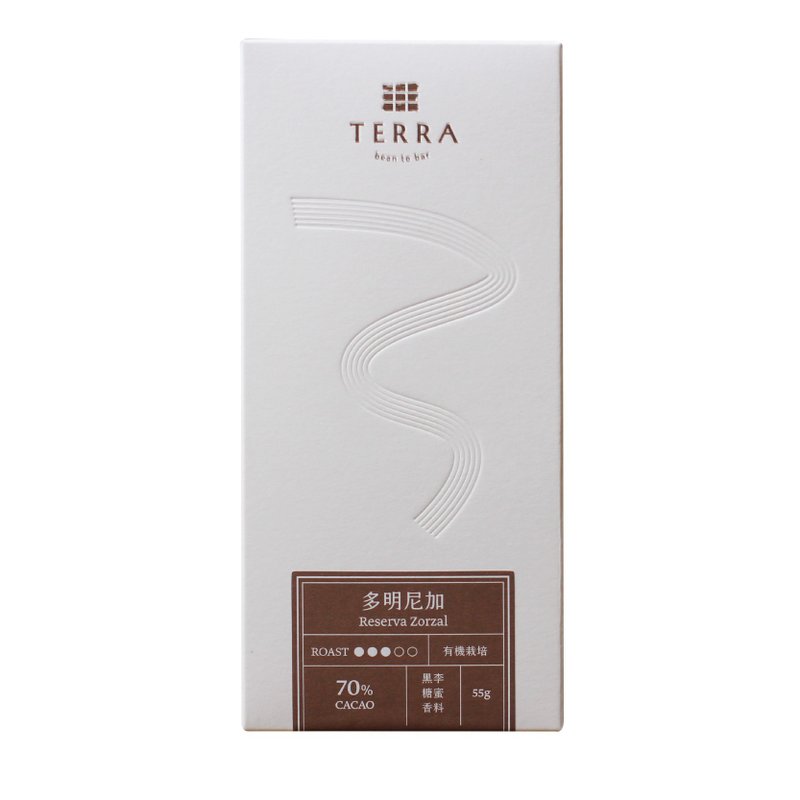 TERRA Single Origin 70% Dark Chocolate - Dominican - ช็อกโกแลต - อาหารสด สีนำ้ตาล