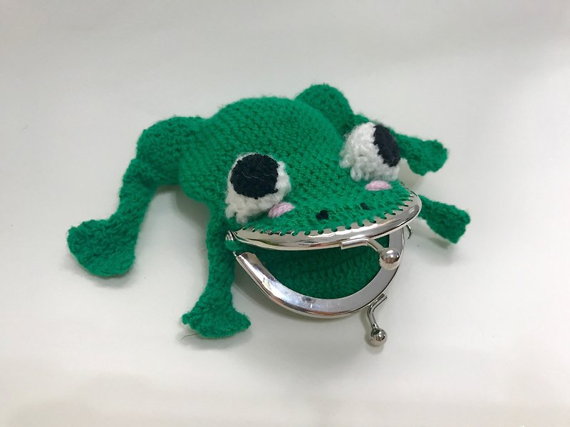 The Funny Frog - กระเป๋าใส่เหรียญ - วัสดุอื่นๆ สีเขียว