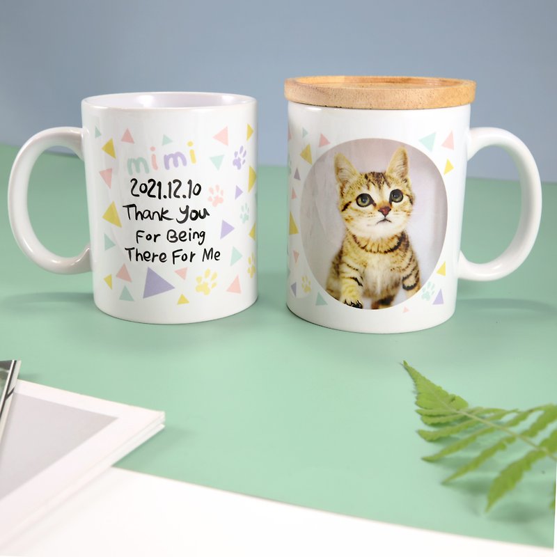 แก้วมัคแมวส่วนบุคคล แก้วมัคคู่รัก แก้วสัตว์เลี้ยง ของขวัญ สุนัขแมวเด็ก Custom - แก้วมัค/แก้วกาแฟ - ดินเผา ขาว
